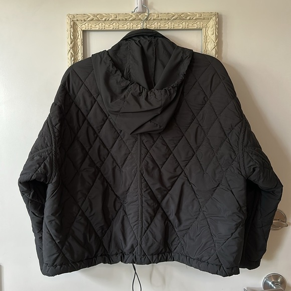 ZARA | Black Puffer Jacket with Stand-Up Collar - Picture 8 of 12